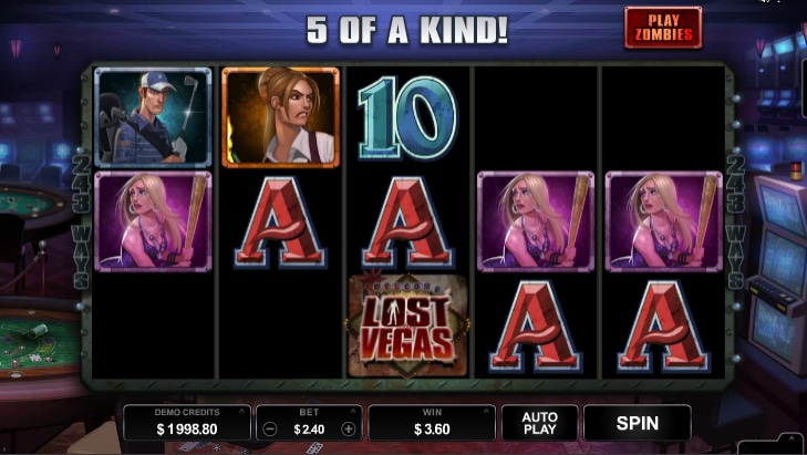 Lost vegas slot screenshot