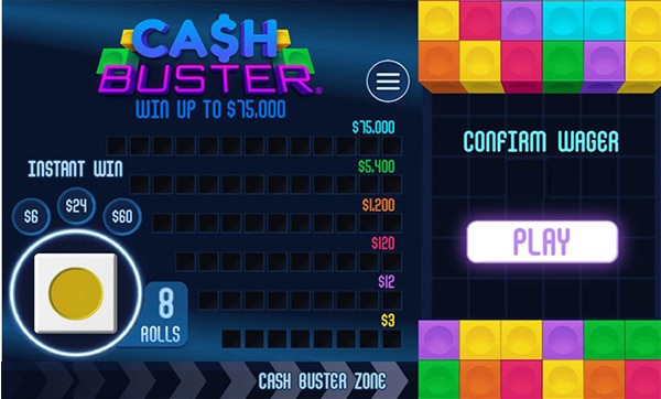 super cash buster scratchcard game